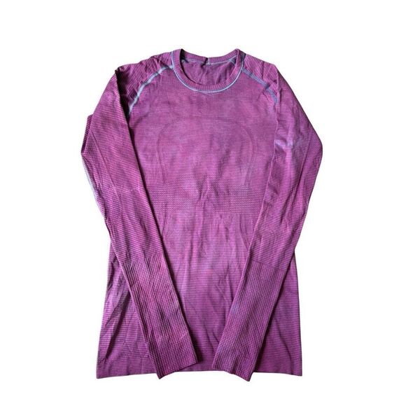 Lululemon Swiftly Tech Long Sleeve Top size 6 Purple Pink Flawed - Picture 1 of 9